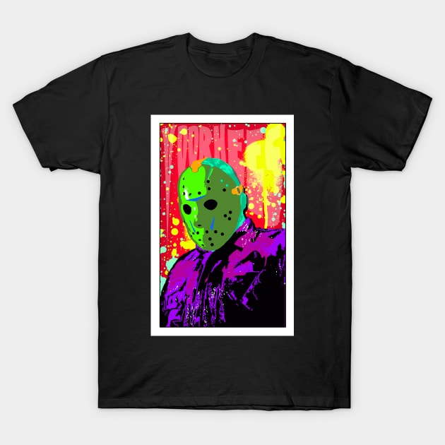 Psychadelic Voorhees 1 T-Shirt by crowjandesigns